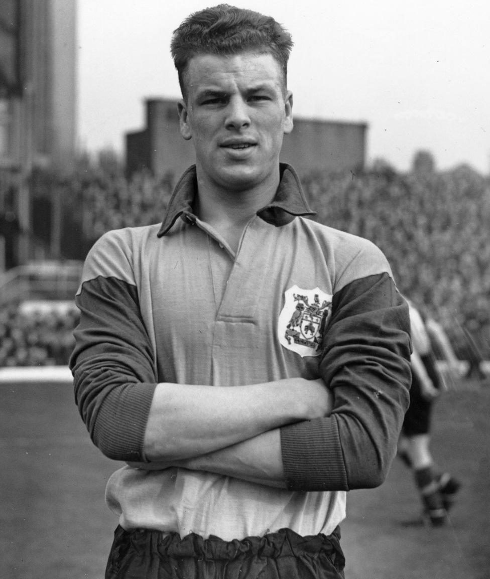 John Charles in 1954 with Leeds United