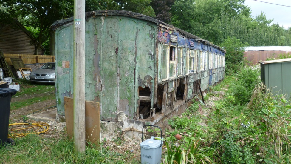 Old railway carriage