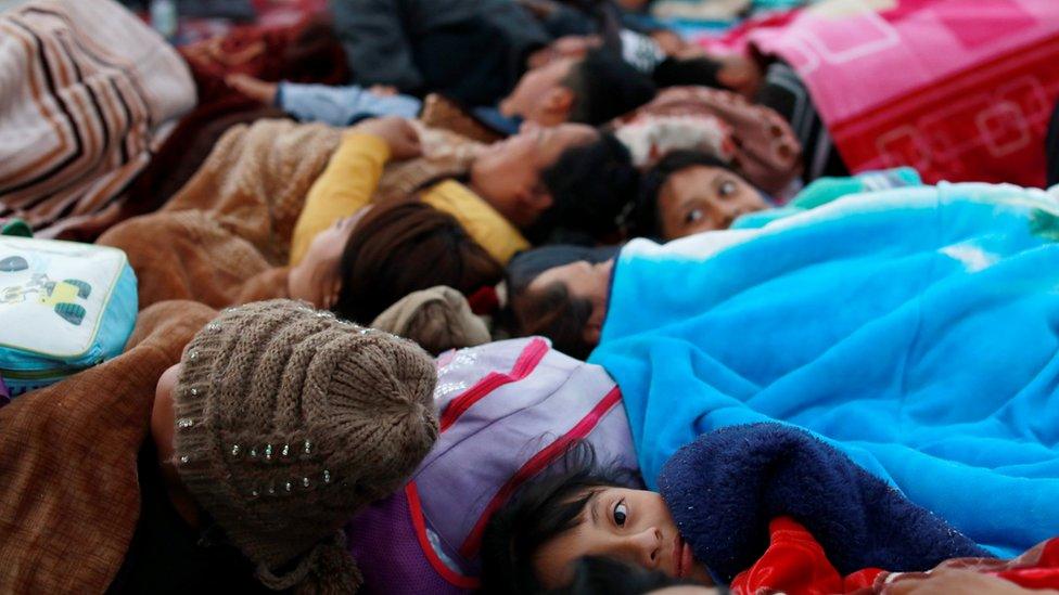 Pilgrims arrive in Mexico City to honour the Virgin of Guadalupe