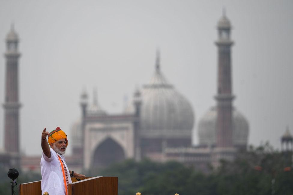 Modi speech in New Delhi as he celebrates Independence Day