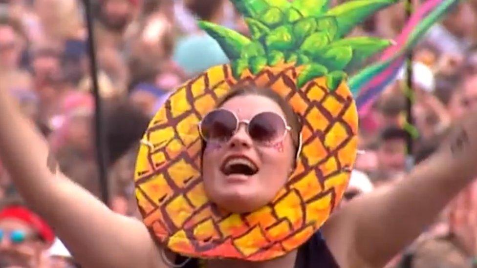 Glass Animals fan at Glastonbury