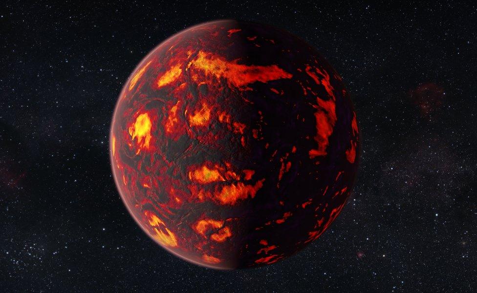 artist's impression of the planet