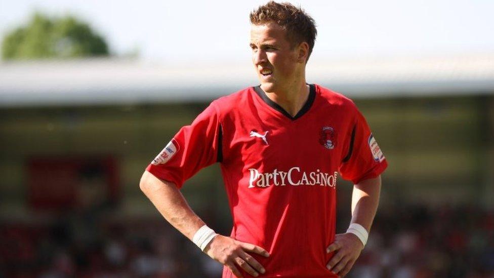 Former Leyton Orient player Harry Kane ahead of a match against Peterborough United in 2011