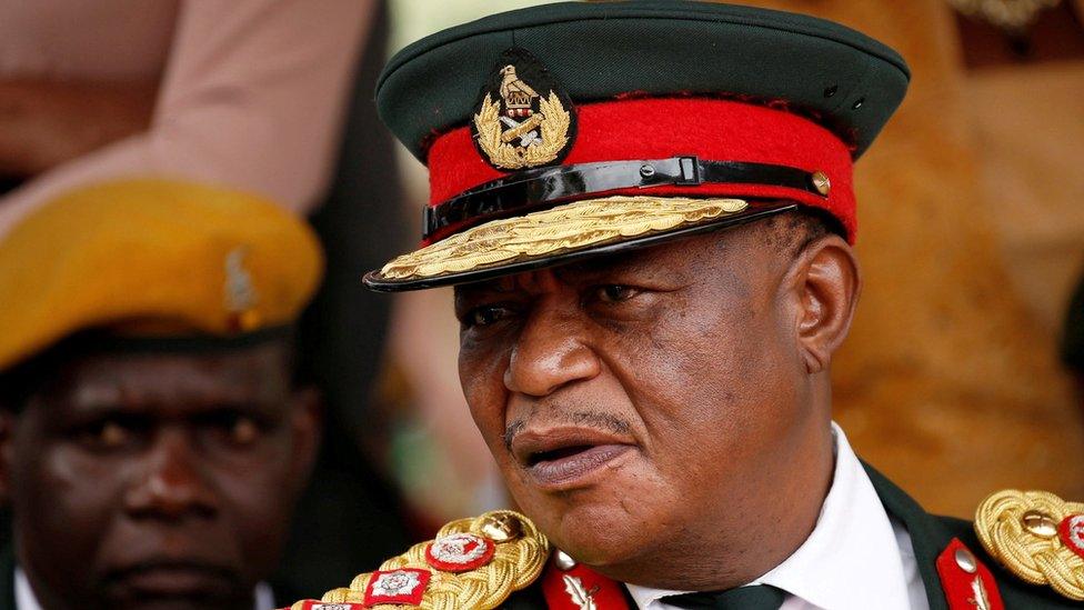 Former Gen Chiwenga at Mr Mnangagwa's inauguration - 24 November