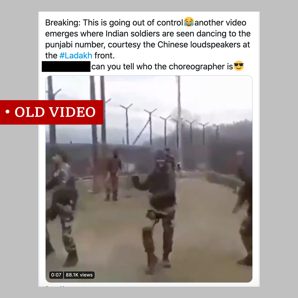 Old video of Indian army dancing to Punjabi music