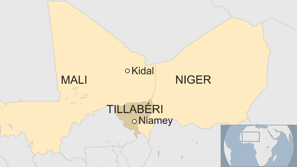 map of mali and niger