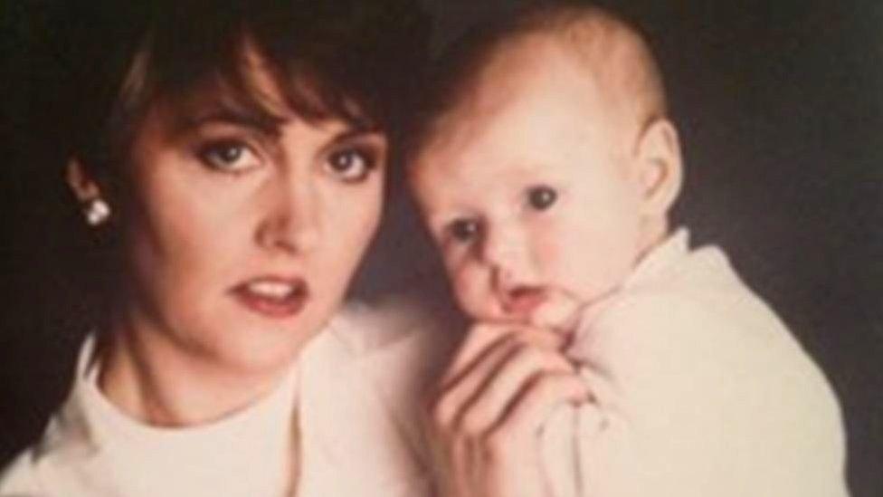 Anne Diamond and her son Sebastian