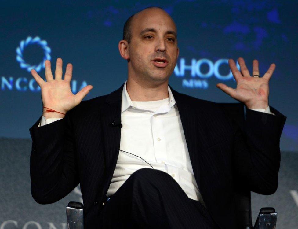Director of the Anti-Defamation League Jonathan Greenblatt speaks during the 2015 Concordia Summit in New York on October 2, 2015.