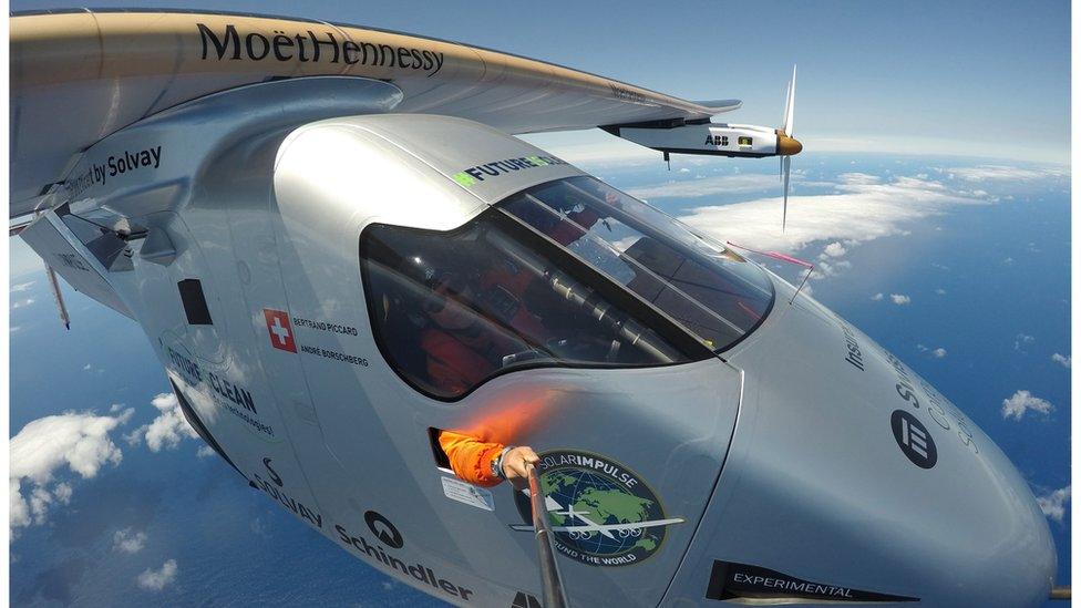 Bertrand Piccard onboard Solar Impulse2