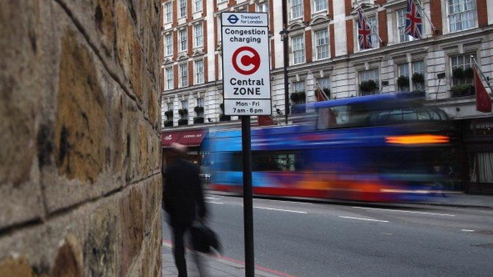 Congestion charge sign