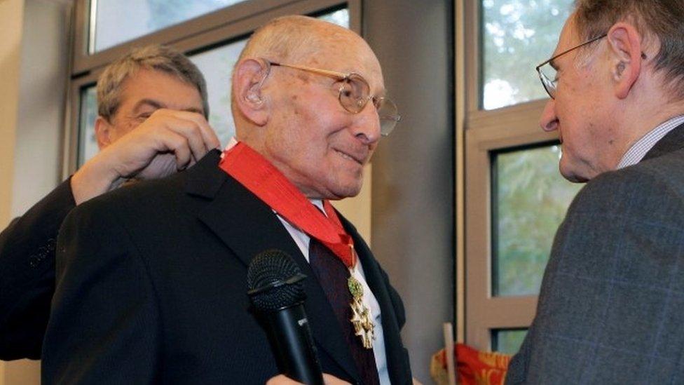 Georges Loinger receives the Legion d'Honneur