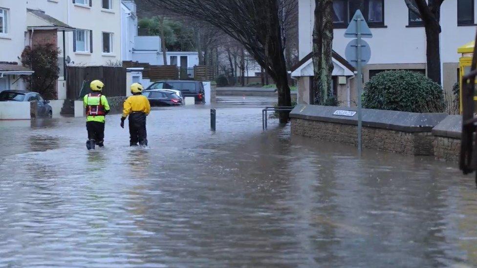 Emergency services are working together to tackle the flooding