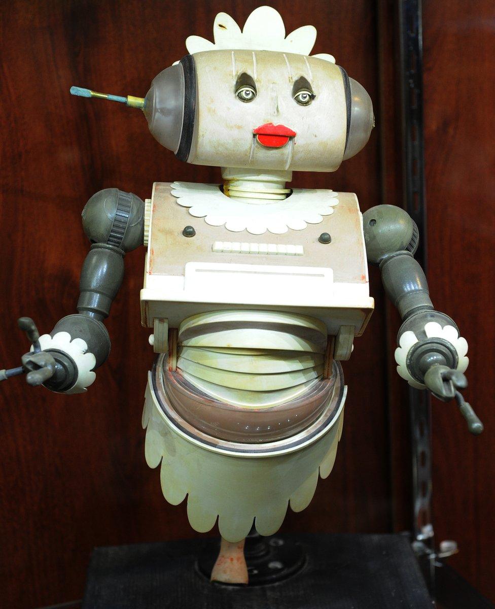 A Jetsons "Rosie the Robot" maquette which was auctioned in Beverley Hills in 2010