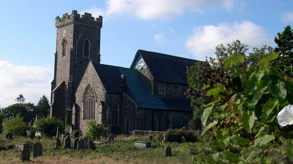 St Davids Church. Carmarthen