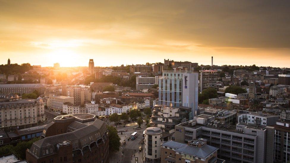 Generic shot of Bristol city centre