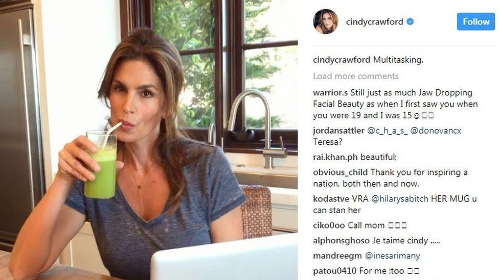 cindycrawford Instagram post