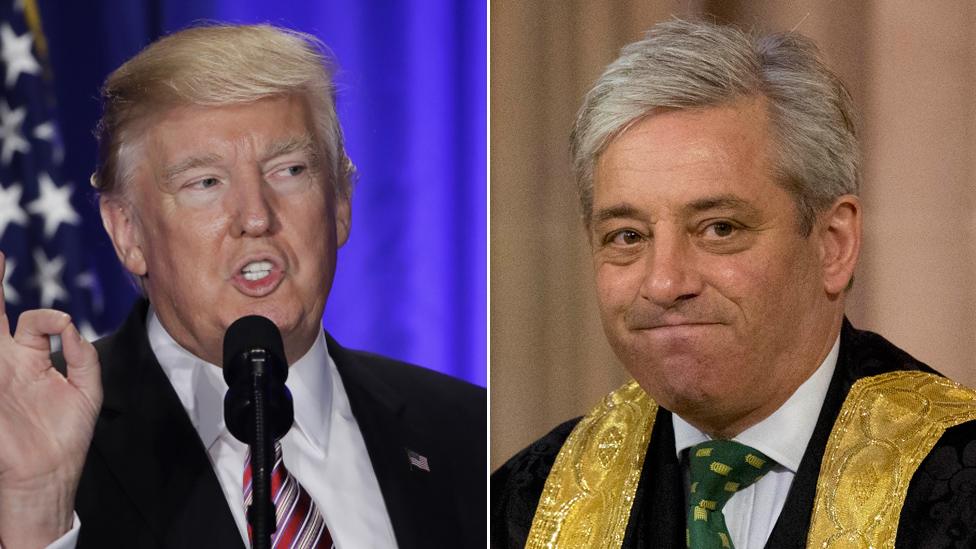 Donald Trump and John Bercow