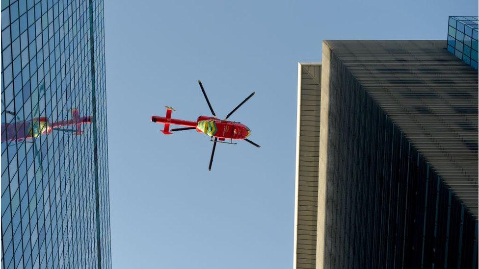 Air ambulance helicopter