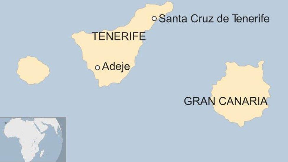 Tenerife map