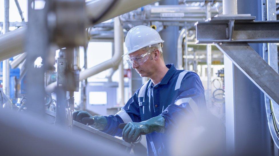 Oil refinery worker