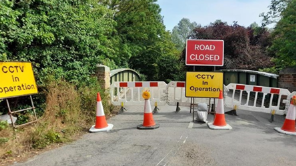 Boxted Bridge closed