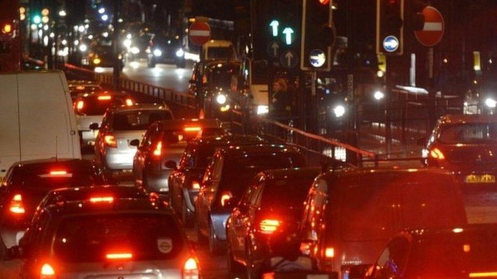 Traffic on Euston Road