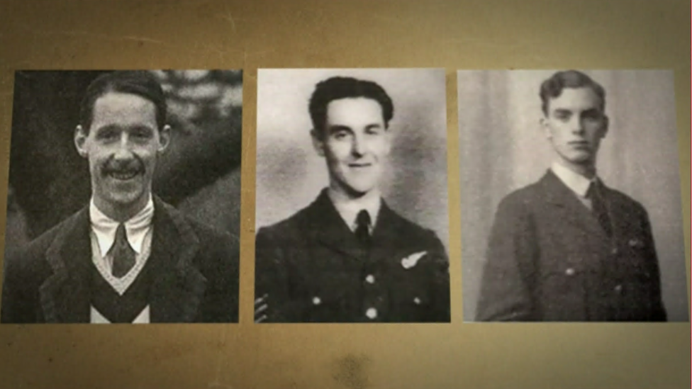 Flight Lieutenants Archibald Livingstone, Richard Holdsworth and Stanley Chadwick