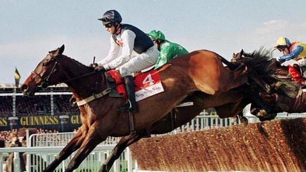 Cool Dawn winning the 1998 Cheltenham Gold Cup