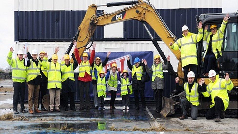 The site of the new Seaside School in Llanelli