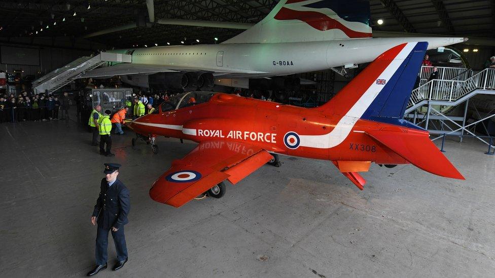 Red Arrows Hawk at Museum of Flight