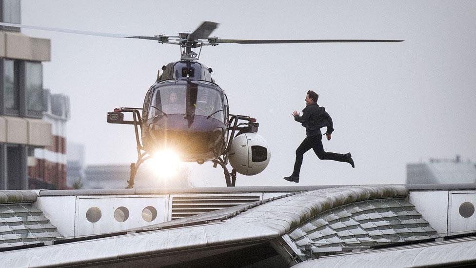 Tom Cruise filming Mission: Impossible - Fallout in London