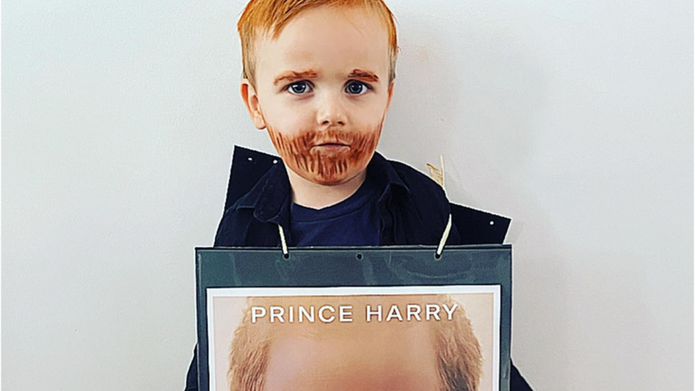 World Book Day Redhill boy 3 dresses as Prince Harry BBC News