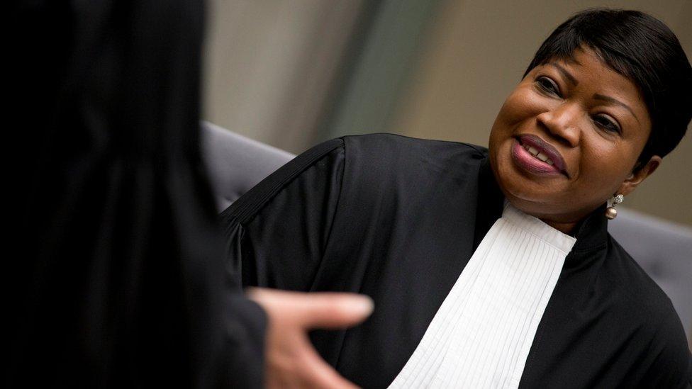 File photo showing Fatou Bensouda (4 April 2018)