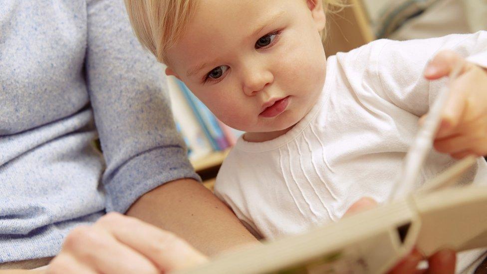 young girl reading