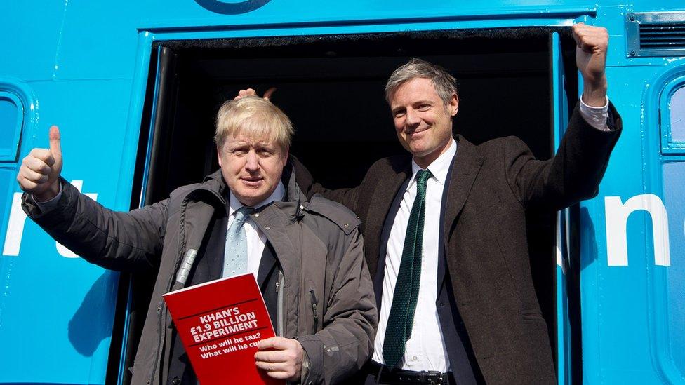 Boris Johnson (left) and Zac Goldsmith