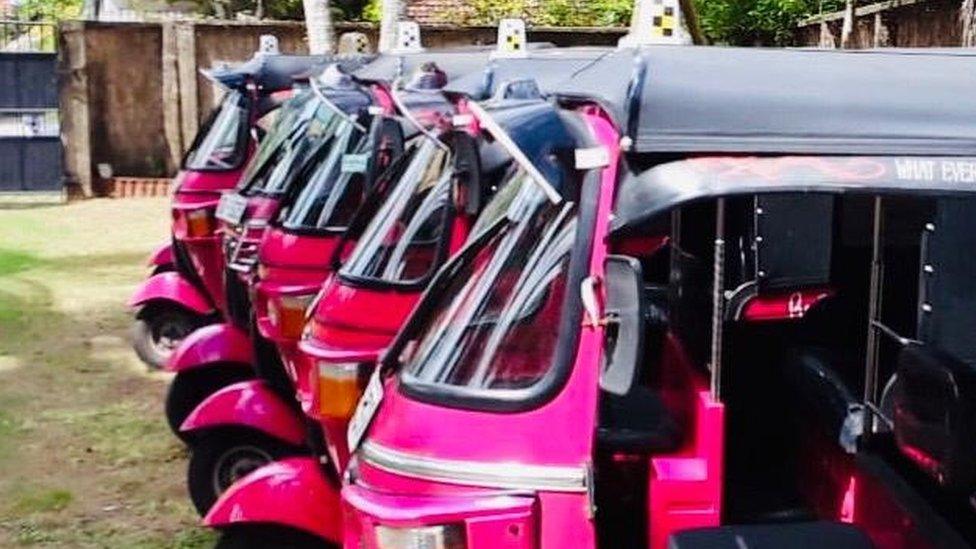 Pink tuk tuks