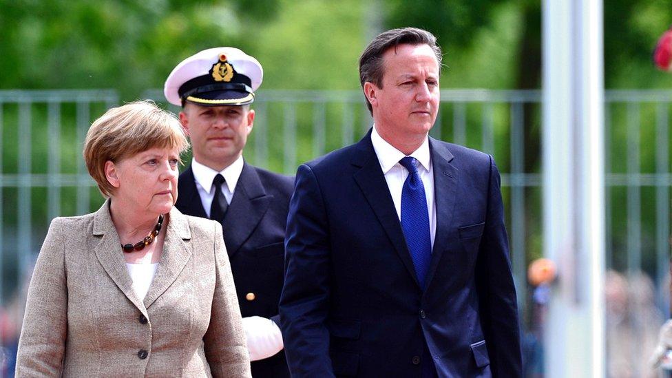 David Cameron and Angela Merkel