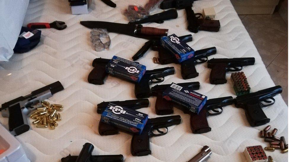 Guns seized