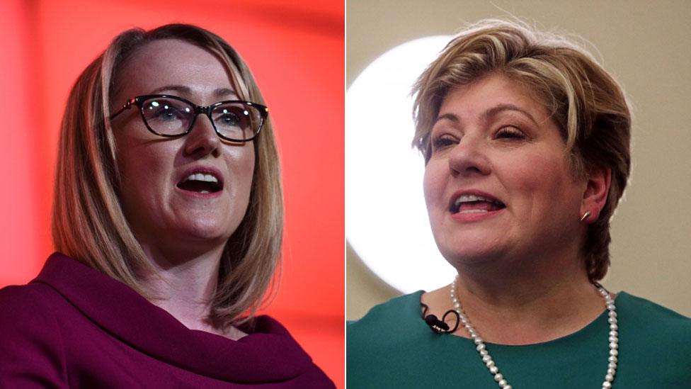 Rebecca Long-Bailey and Emily Thornberry