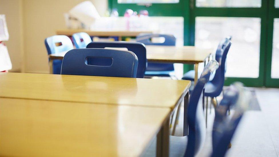 Empty classroom