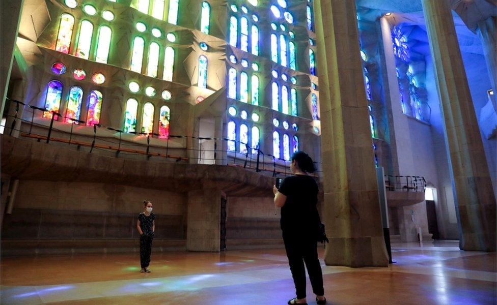 Antoni Gaudi's building attracts about 4.5 million people in a normal year