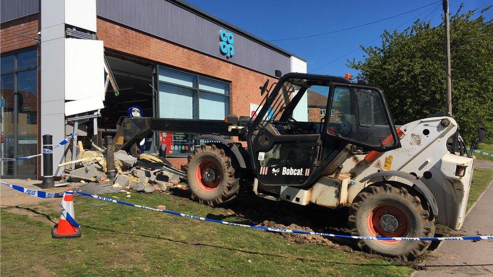 Ram raid at Ancaster