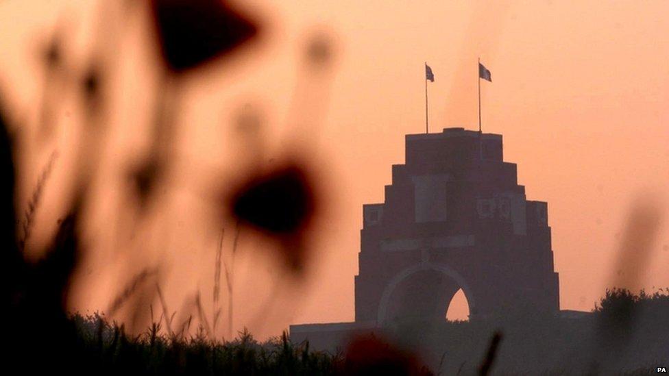 The Thiepval Memorial Monument