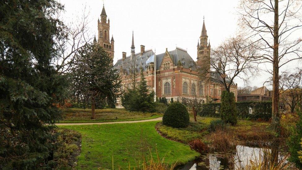 Exterior view of the International Court of Justice