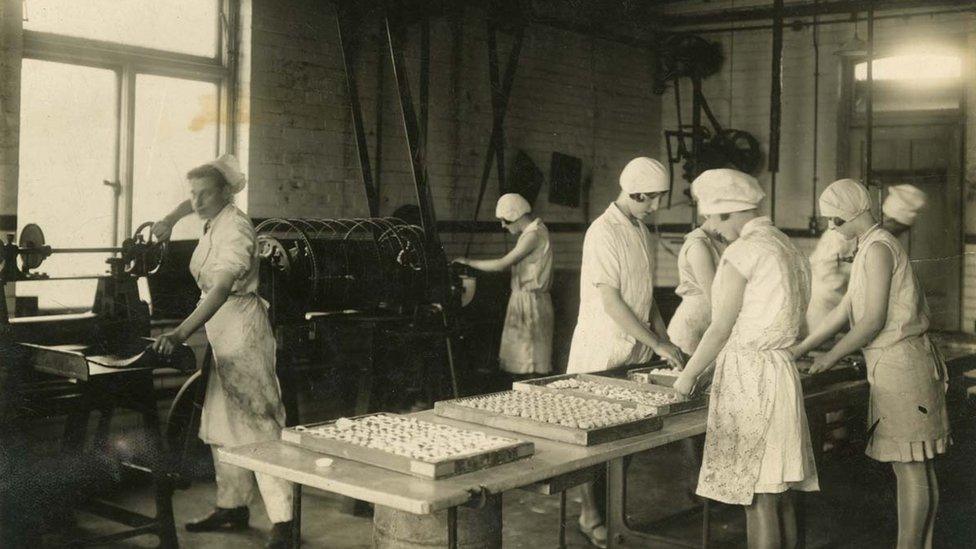 Workers in Betty bakery