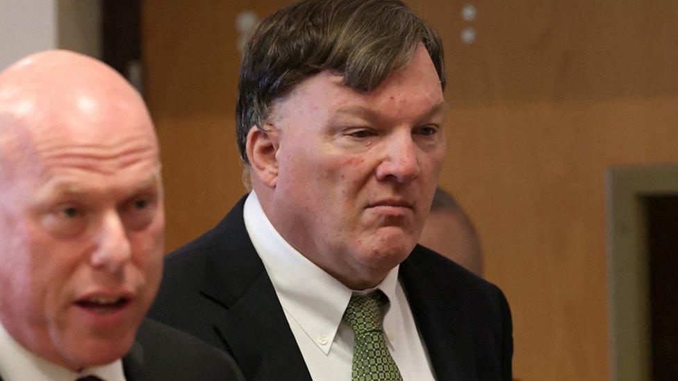 Alleged Gilgo Beach serial killer Rex Heuermann at a New York court hearing in November