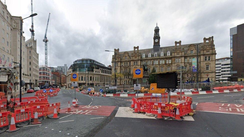 Roadworks in Leeds