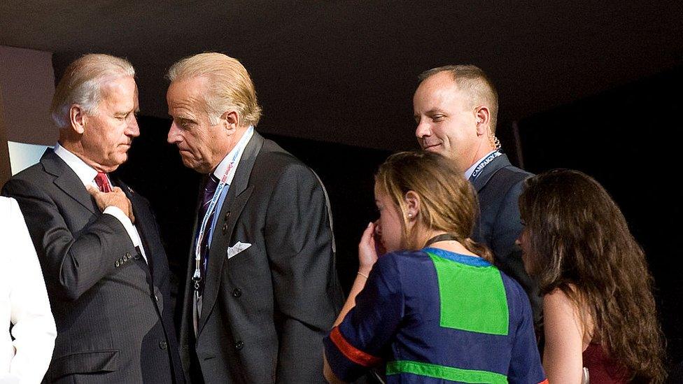 Joe Biden, James Biden, security officer, two girls