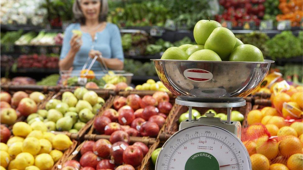 Fruit in supermarket