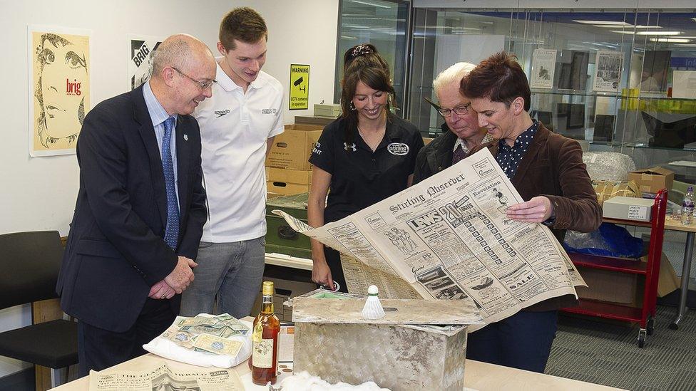 Stirling University time capsule